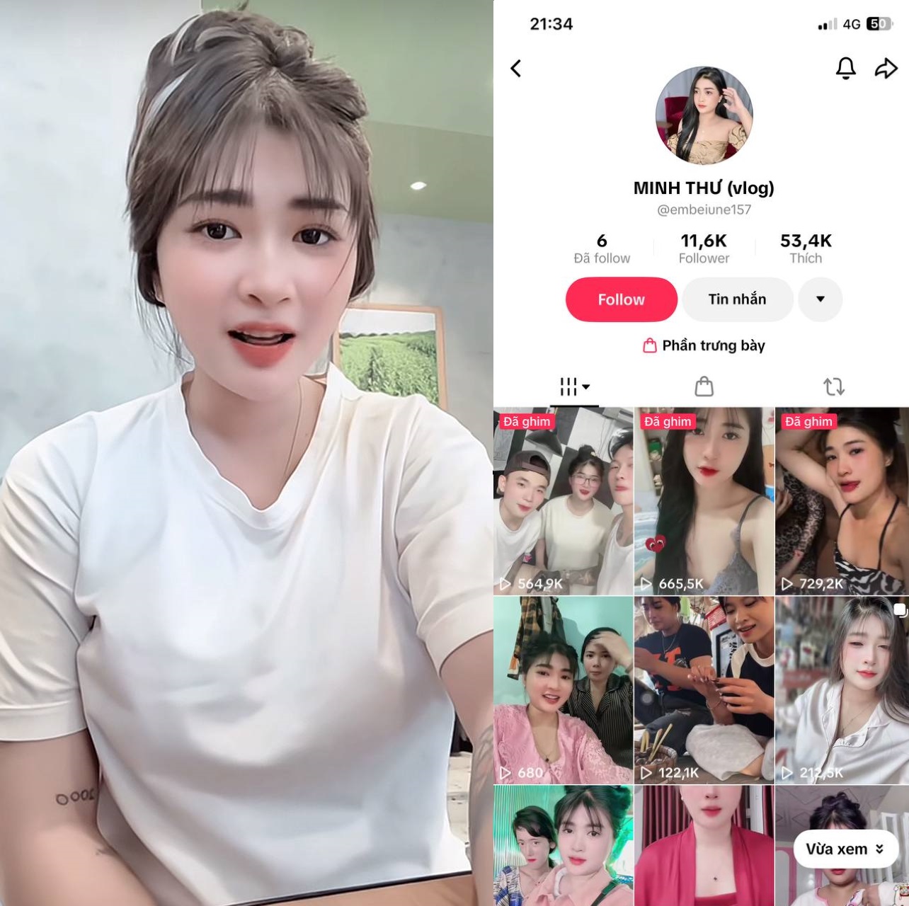 Clip mới của idol Minh Thư 2026
